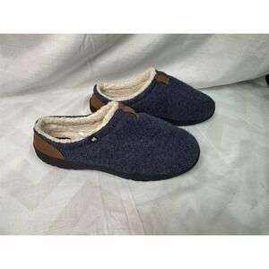 Lucky Brand Men's Fleece Lined Slip-On Slippers Blue Winter Indoor‎ Use